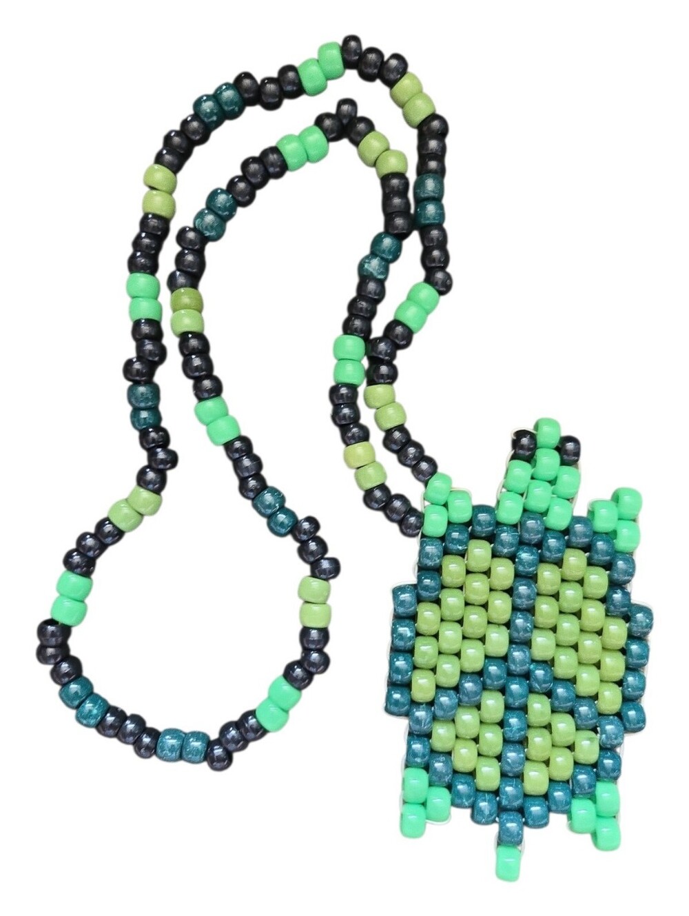 Peace Turtle Pony Bead Necklace
